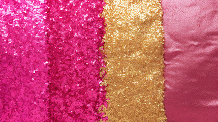 Pink and golden Glitter textures background