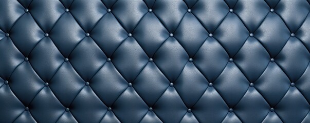 Seamless light pastel navy diamond tufted upholstery background texture