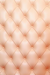 Seamless light pastel peach diamond tufted upholstery background texture 