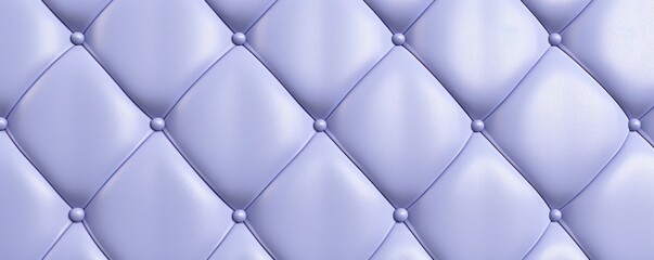 Seamless light pastel periwinkle diamond tufted upholstery background texture -