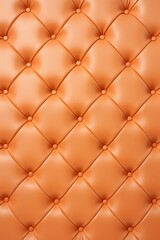Seamless light pastel orange diamond tufted upholstery background texture