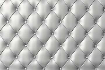 Seamless light pastel silver diamond tufted upholstery background texture