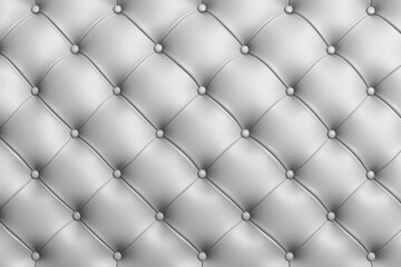 Seamless light pastel pewter diamond tufted upholstery background texture 