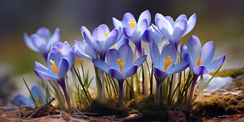 blue crocuses - still picture