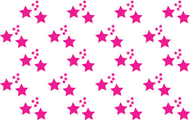 Fototapeta na wymiar seamless pattern with pink stars Vector background pink and white Cartoon Pattern art ornament print. Design for carpet, cover. wallpaper, wrapping, fabric, clothing