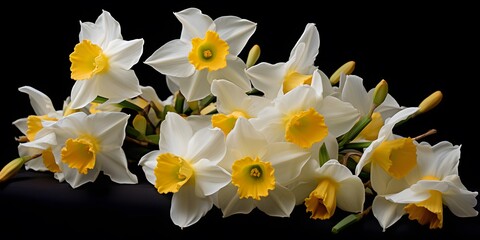 Naklejka na ściany i meble bunch of daffodils