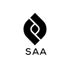 SAA Letter logo design template vector. SAA Business abstract connection vector logo. SAA icon circle logotype.
