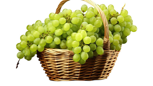 Green Grape Bounty Isolated On Transparent Background