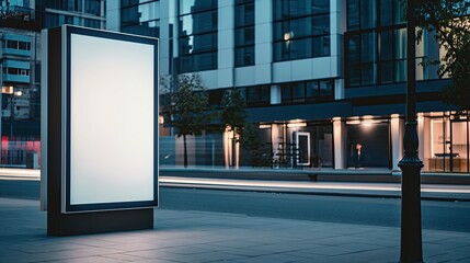Outdoor mockup containing a billboard