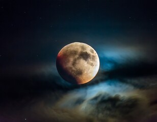 Fototapeta premium full moon in the night