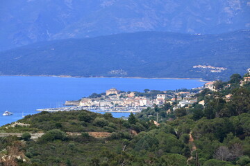 Fototapeta na wymiar Scenic Saint Florent on Corsica Island, France