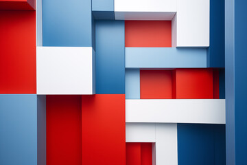 Abstract blue red and white colors background with the concept of elections in the United States