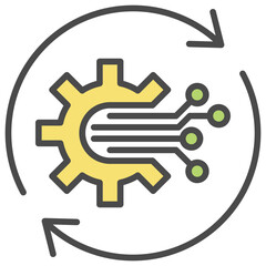 Fototapeta premium Revamp Outline Color Icon