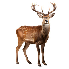Deer isolated on white or transparent background