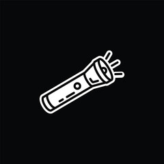 Original vector illustration. Contour icon of a camping lantern.