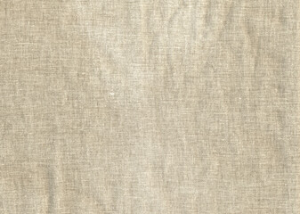 Linen canvas texture for the background. Natural texture of burlap. Template of background for the design of a poster, booklet, illustration.