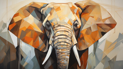 Elephant Head Illustration