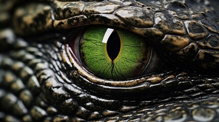 alligator face concept - obrazy, fototapety, plakaty