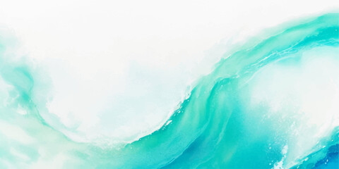 abstract soft blue and green abstract water color ocean wave texture background. Banner Graphic Resource as background for ocean wave and water wave abstract graphics