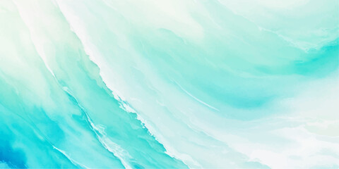 Obraz premium abstract soft blue and green abstract water color ocean wave texture background. Banner Graphic Resource as background for ocean wave and water wave abstract graphics