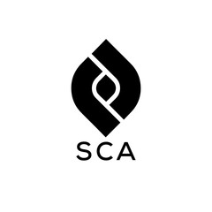 SCA Letter logo design template vector. SCA Business abstract connection vector logo. SCA icon circle logotype.
