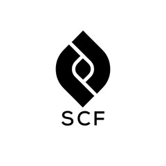 SCF Letter logo design template vector. SCF Business abstract connection vector logo. SCF icon circle logotype.
