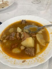 soup with meatballs