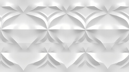 White and gray geometric wallpaper with symmetry