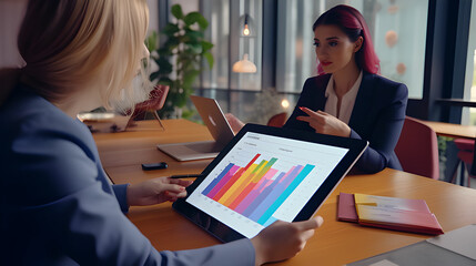 woman working in office