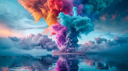 Colorful Cloud Explosion
