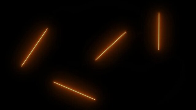 Multicolored neon stick in an abstract design.