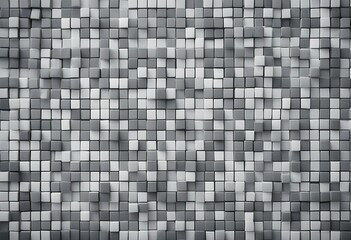 Gray white bright vintage retro geometric square mosaic motif cement tiles texture background banner