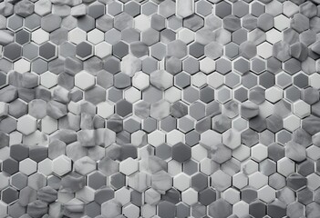 Gray white bright vintage retro geometric square mosaic motif cement tiles texture background banner