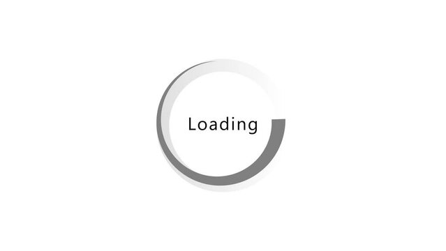 Loading wheel animation - Animated spinning load icon with alpha layer transparent background