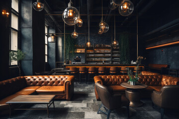 Modern Lounge Haven: Small Bar, Big Personality