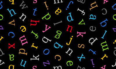 アルファベットの小文字パターン背景