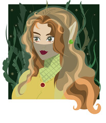 portrait of a elf-girl