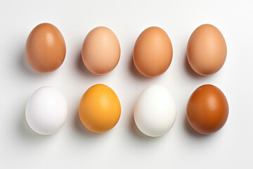 Group of Eggs Sitting Neatly in a Row