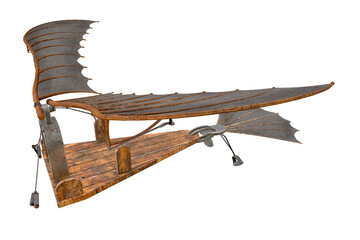 flywheel, airplane, flying machine Leonardo do Vinci - invention of the Middle Ages