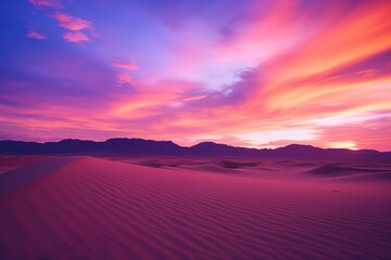 Fototapeta na wymiar Beautiful sunset in the desert 