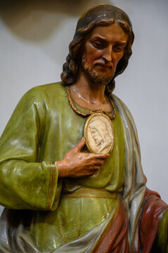 Saint Jude the Apostle (Thaddeus). Church of Saint Giles (Kirche St. &Auml;gyd) in Gumpendorf, Vienna.