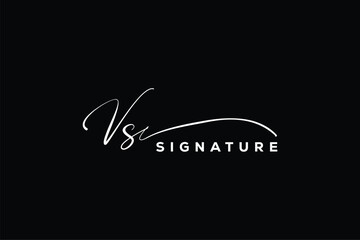 VS initials Handwriting signature logo. VS Hand drawn Calligraphy lettering Vector. VS letter real estate, beauty, photography letter logo design.