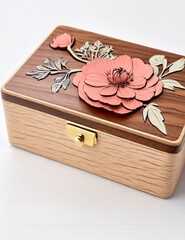 Engraved Birth Flower jewellery Box, Travel Jewelry Box, Birthday Gift, Bridal Party Gifts, Bridesmaid Gifts, Gift for her

