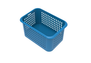 basket top view without shadow 3d render