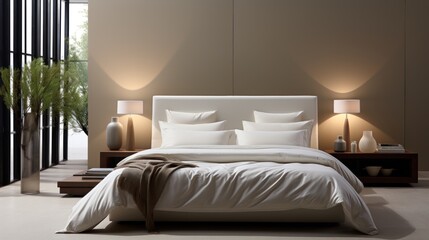 modern romantic bedroom UHD Wallpaper