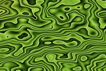 Digitally generated abstract background with floating lines, green colored texture background - 707191186