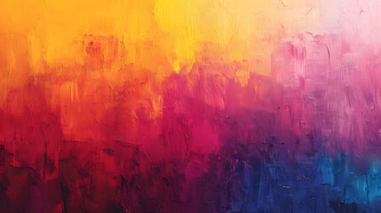 Vibrant strokes of acrylic paint bring life to a modern abstract art piece, bursting with color and creativity
