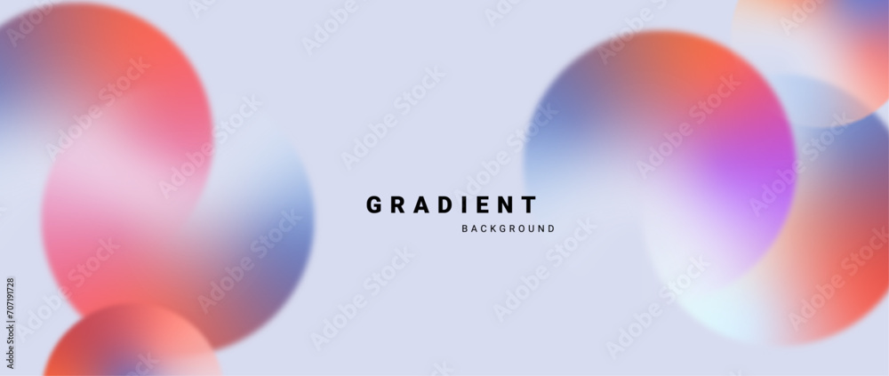 Poster Modern gradient background with blurred effect	
