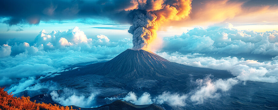 Volcanic Landscape: Awe-Inspiring Lightning Storm Photography
Dramatic Volcano Eruption: Capturing Nature's Powerful Light Show
Majestic Wilderness: Lightning Strikes in Volcanic Terrain