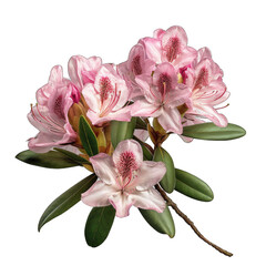 Naklejka premium Rhododendron isolated on transparent background